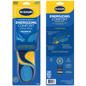 Dr. Scholl's Comfort & Energy Massaging Gel Advanced Insoles For Women - Size (6-10)