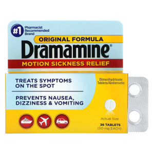 Dramamine Original Formula Motion Sickness Relief 36 Tablets