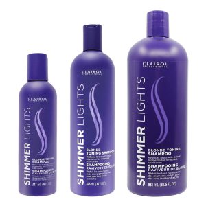 Clairol Professional Shimmer Lights Blonde Toning Shampoo, 8 Oz