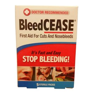 Bleed Cease First Aid For Cuts And Nosebleeds 5Ct