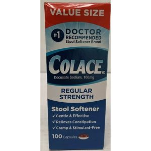 Colace® Regular Strength Stool Softener – Value Size Capsules
