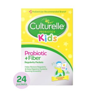 Culturelle Kids Probiotic + Fiber Regularity Packet, Berry Flavor, 24 Count