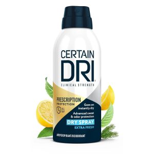 Certain Dri® Prescription Strength Clinical Antiperspirant Dry Spray – Extra Fresh