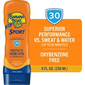 Banana Boat Ultra Sport Performance Lotion Sunscreen Broad Spectrum SPF 30 - 8 Ounces