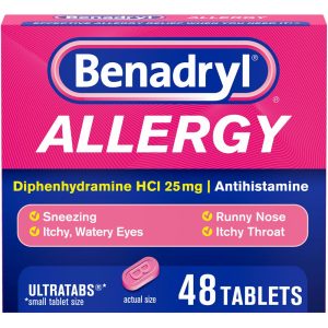 Benadryl  Tablets 25Mg Allergy 48Ea