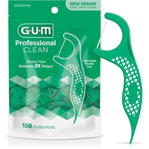 GUM Professional Clean Floss Picks, Shred-Resistant Mint