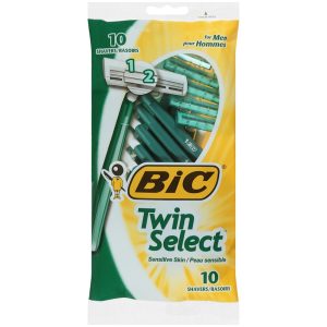 BIC Twin Select Sensitive Skin Men's Disposable Razors - 10 Count