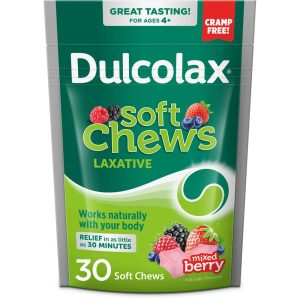 Dulcolax Laxative Soft Chews Mixed Berry 30Ct