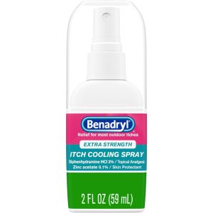 Benadryl Extra Strength Itch Relief Spray - 2 oz - Topical Analgesic & Antihistamine