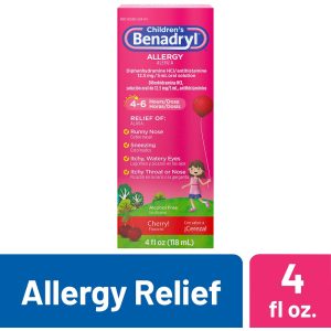 Benadryl  Children's  Allergy Relief Liquid Cherry 4 Oz