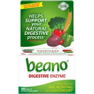 Beano Ultra Gas Prevention Tablets – Natural Enzyme Digestive Aid – 100 Count