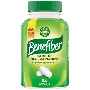 Benefiber Prebiotic Fiber Supplement – 84 Coated Caplets
