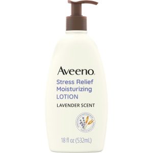 Aveeno Lavender Scent Stress Relief Moisturizing Lotion, 18 Fl Oz