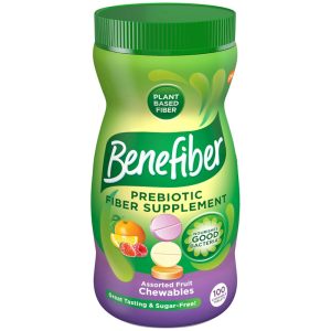 Benefiber Fiber Supplement Chewable Tablets Assorted Fruit