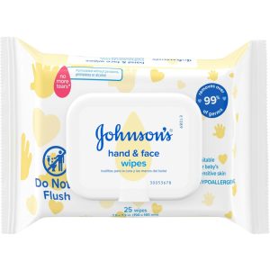 Johnson's Baby Disposable Hand & Face Cleansing Wipes