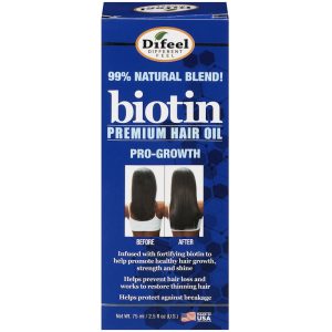 Difeel Biotin Premium Hair Oil, 2.5 Fl Oz