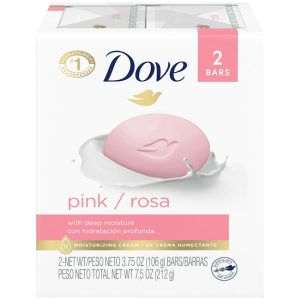 Dove Pink Beauty Bar - 4.25 oz (2 Count) - For Soft, Radiant Skin