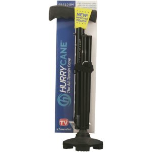 HurryCane Drive Medical Freedom Edition Folding With T Handle - Black