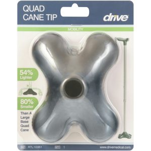 Drive Medical Quad Support Cane Tip, Black