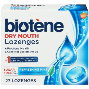 Biotene Dry Mouth Lozenges, Sugar-Free Breath Freshener, Refreshing Mint, 27 Count