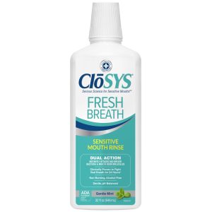 Closys  Non Irritating Sensitive Gentle Mint Rinse 32 Oz Box