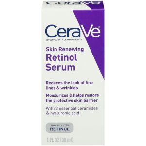 CeraVe Skin Renewing Retinol Face Cream Serum 1 Oz