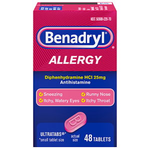 Benadryl Tablets 25 Mg Allergy