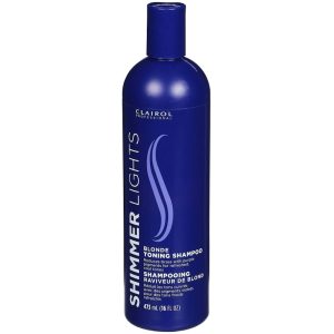 Clairol Professional Shimmer Lights Blonde Toning Shampoo, 16 Oz