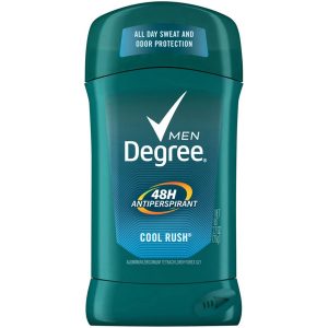 Degree Men Original Protection Antiperspirant Deodorant, Cool Rush, 2.7 oz Invisible Solid