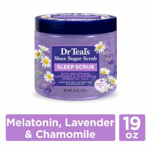Dr Teal's Melatonin With Essential Oils Shea Sugar Scrub 19 Oz