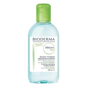 Bioderma Sebium H2O Cleansing Solution for Oily or Combination Skin 250 Ml