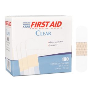 Dukal American White Cross Transparent Adhesive Strips