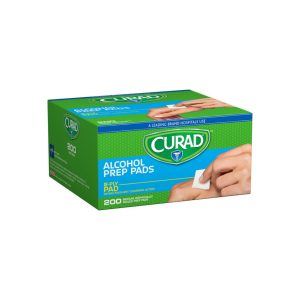 Curad Sterile Alcohol Swabs, Thick & Absorbent Prep Pads – 70% Isopropyl Alcohol, 200 Count