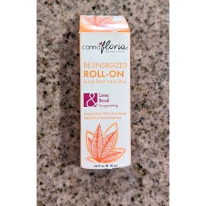 Cannafloria Essentials Be Energized LIME & BASIL SCENTED Roll On Essential Oil