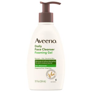 Aveeno Daily Moisturizing Foaming Gel Normal - Oily Sensitive Skin 12 Oz
