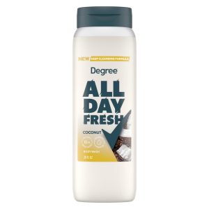 Degree All Day Fresh Coconut Body Wash 20 Oz
