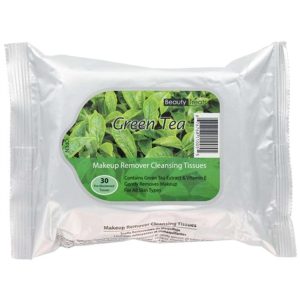 Beauty Treats Make Up Cleansing Tissues 30 Count Green Tea