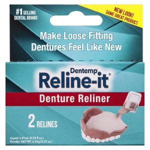 Dentemp  Reline-It   Denture Reliner 2 Ea Box