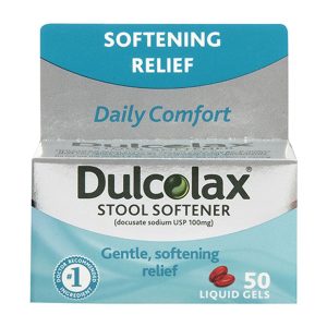 Dulcolax® Stool Softener – 100 mg Liquid Gels (Gradual Relief)