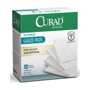 Curad Gauze, Sponge, Post-Op, 4"x4", Sterile