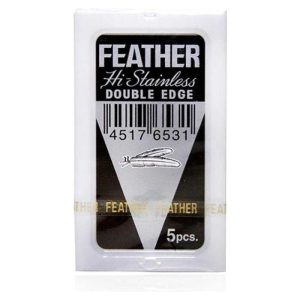 Feather Hi-Stainless Double Edge Razor Blades - 5pcs.