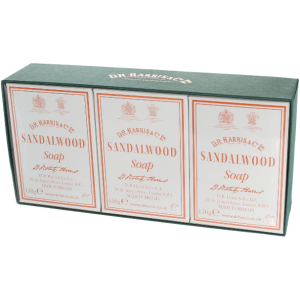 D. R. Harris & Co Sandalwood Bath Soap Box of 3 x 150g