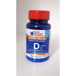 Good Neighbor Pharmacy GNP Vitamin D3 1000IU 100 Tabs