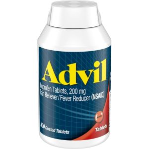 Advil Coated Tablets Pain Reliever And Fever Reducer, Ibuprofen 200mg