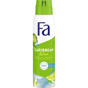 Fa Caribbean Wave Lemon Scent Deodorant  48h Freshness with Antibacterial Effect 150 ml