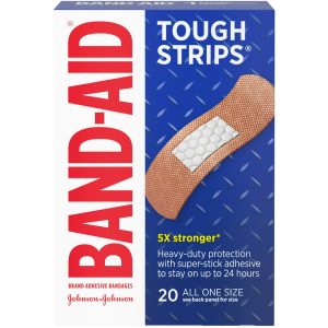 Band-Aid  Tough Strips Adhesive Bandages 20Ea
