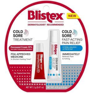 Blistex Cold Sore Fast-Acting Pain Relief Ointment, Fever Blister Treatment, 0.15 oz