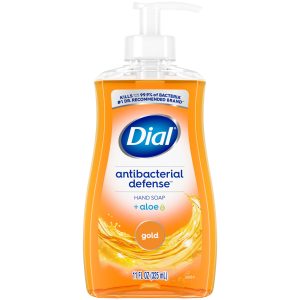Dial Antibacterial Liquid Hand Soap, Gold, 11 fl oz Pump Bottle