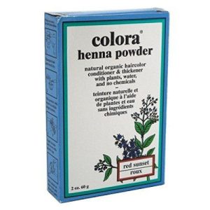 Colora Henna Powder Hair Color Red Sunset 2 Oz