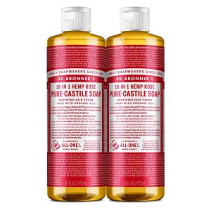 Dr. Bronner's Pure Castile Liquid Soap Rose -- 16 Fl Oz